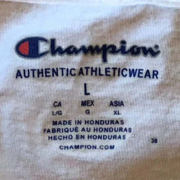 Champion Spellout Long Sleeve T Shirt Large - Picture 4 of 5